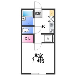 TJ鳴滝 A棟の物件間取画像